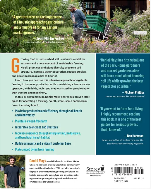 The No-Till Organic Vegetable Farm back cover